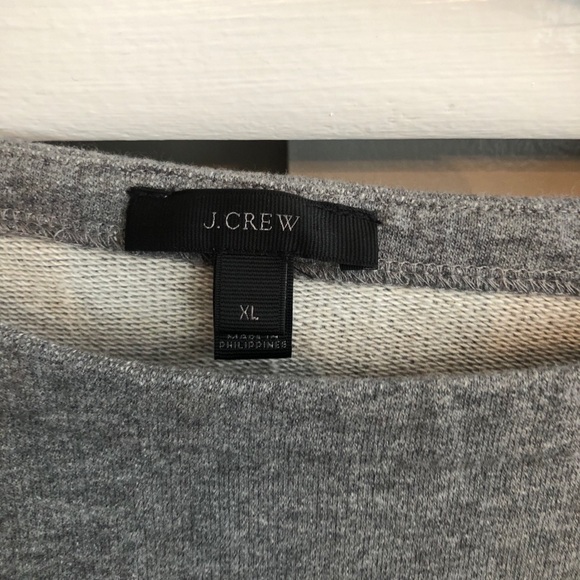 J. Crew Crewneck Sweatshirt with Ruffles - Picture 2 of 5